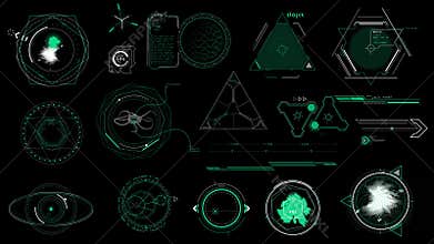 Sci-fi interface elements on the alpha channel.