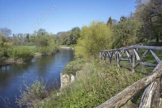 Weir gardens view of river