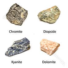 Raw minerals