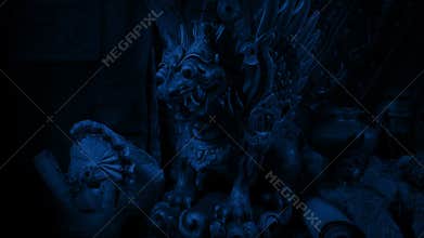 Dragon Antique Figure In Store After Dark