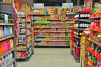 Supermarket aisle