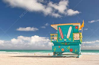Miami Beach Florida, lifeguard house