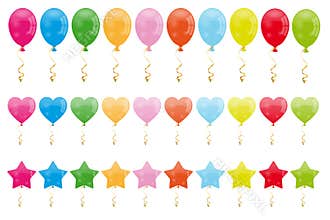 Set of balloons