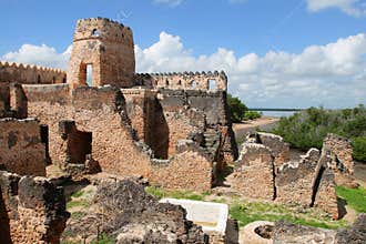 Ruins of Kilwa Kisiwani in Tanzania