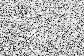 White quartz stone decorative chippings or aggregates