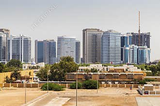 Abu Dhabi, UAE - 05.06.2022 - View of the towers of the city. Urban