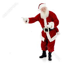 Santa Pointing