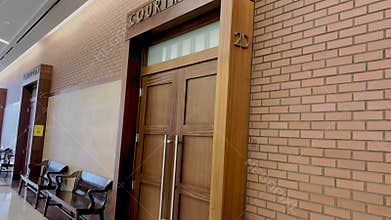 Richmond County courthouse interior tilt up courtroom doors