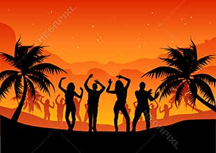 Beach party people