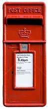 British red post box, letterbo