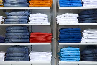 Clothes in the shop