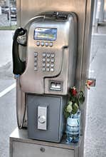 Phone in a phone booth