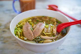 Malaysia famous food, beef noodle