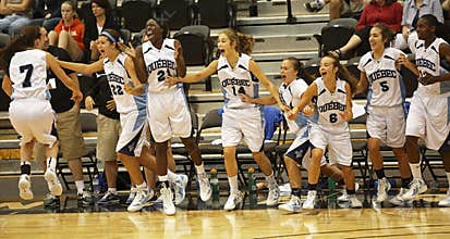 Basketball Quebec Team Players Celebration