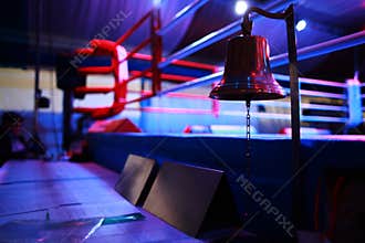 Boxing ring and bell