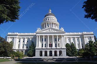 California Capitol, wide angle view