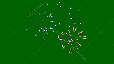 fireworks green screen effect video, 4k Ultra High Definition