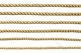 Seamless golden rope