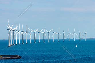 Windmills in Baltic Sea