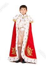 Boy dressed in a robe