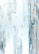 Teal and Beige Abstract Art Painting