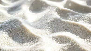 Close-up of fine white sand texture