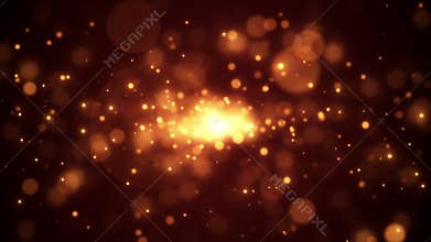 Hot bokeh particles background looped animation