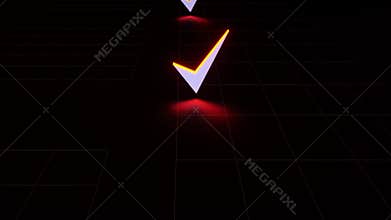 Approved Tick Check Mark 3D Video 4K