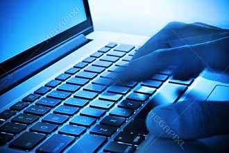 Hand Keyboard Computer Business