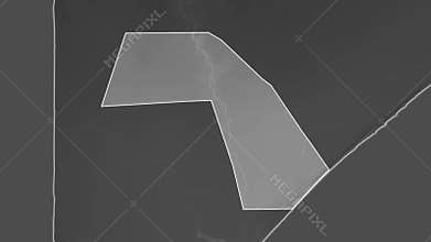 Jubbada Dhexe, Somalia, extruded. Grayscale