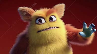 Fuzzy Monster Close-up