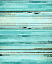 Turquoise and Brown Abstract Art Painting