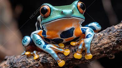 Vivid Painted Poison Dart Frog