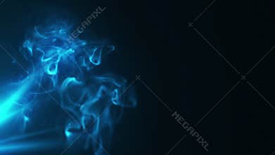 HD video background with smoke and lights