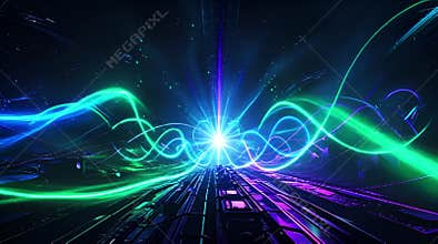 Neon Music Vortex — a visual cycle of the EDM festival