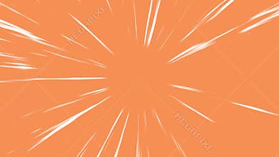 Orange Anime Speed Lines Background Animation Burst Effect