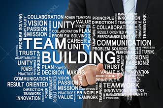 Teamwork and team building concept