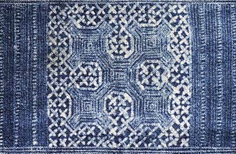 Indigo Dyed Batik Cloth