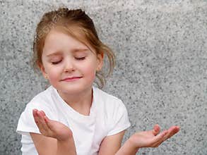 Girl praying