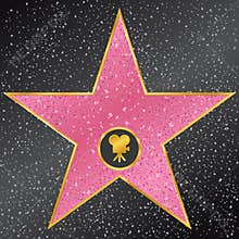 Star. Hollywood Walk of Fame