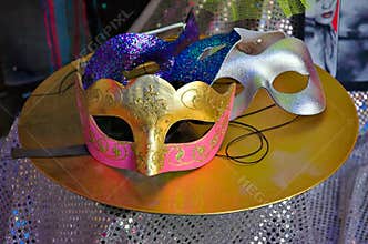 Carnaval Masks on Table