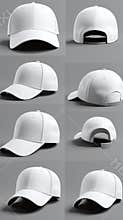 Blank White Baseball Cap Mockup