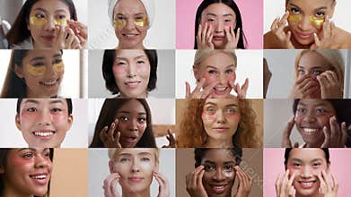 Diverse beauties enjoy self-care moments in a cozy home setting