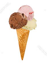 Ice cream in cone