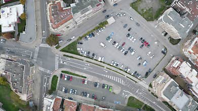 flying over the city streets