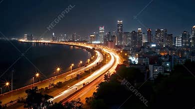 The seashore city was a vibrant tapestry of motion