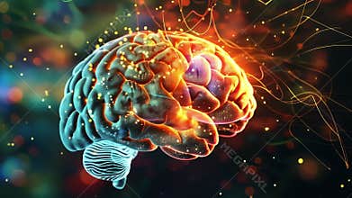 Human brain processing big data and radiating energy