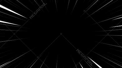 Animation Anime motion speed lines video overlay template manga style comic speed line background