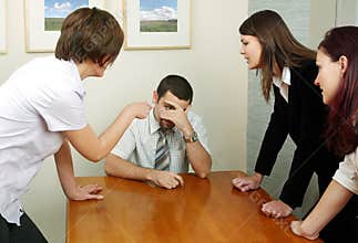 Arguing in the office