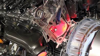 Futuristic hybrid car engine